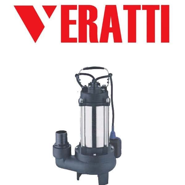 Bơm chìm nước thải Veratti gang – inox model VRm